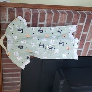 🛍sz 8 cat night dress with pocket